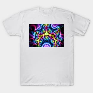 Kaleidoscopic Fractal Pattern T-Shirt